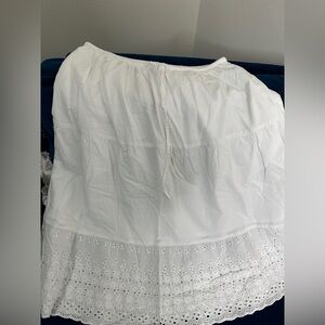 Hollister White Maxi Skirt